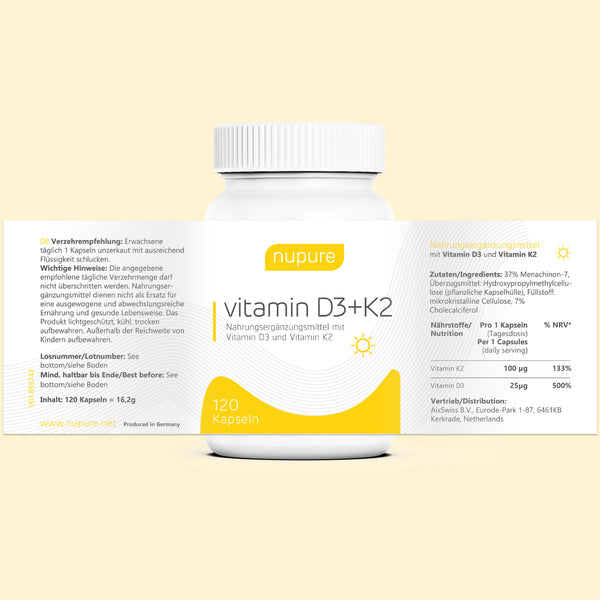 Vitamin D3 Kapseln (D3+K2)
