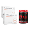 2x Aminosäuren Tests von cerascreen, Essential Amino acid boost von Body Attack Sports Nutrition