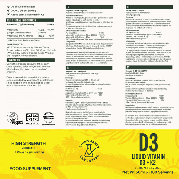 Vitamin D3 Tropfen (D3 + K2)