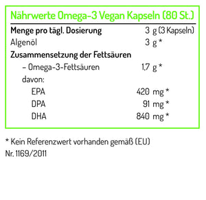 Vegane Omega-3-Kapseln