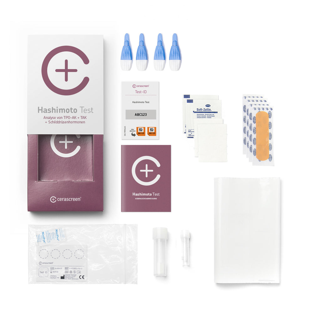 Testing Hashimoto Hashimoto Test – Hinweis auf Schilddrüsenunterfunktion | cerascreen