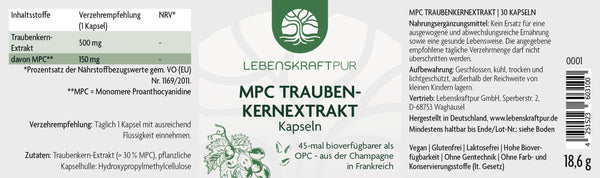 MPC Traubenkernextrakt Kapseln