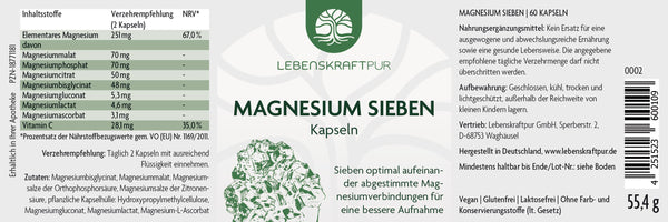 Magnesium Sieben Kapseln