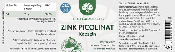 Zink Picolinat Kapseln