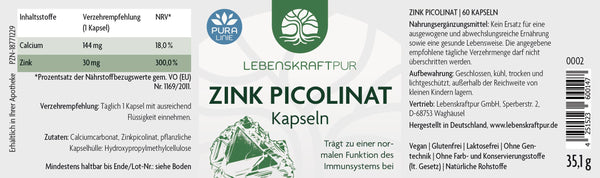 Zink Picolinat Kapseln