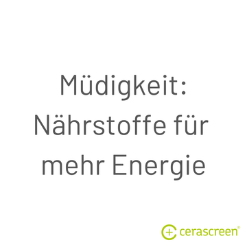 Müdigkeit: Nährstoffe für mehr Energie