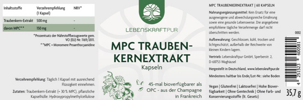 MPC Traubenkernextrakt Kapseln