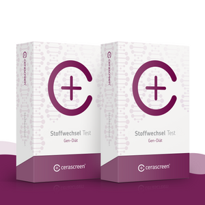 cerascreen Stoffwechsel Test Doppelpack – zwei DNA Testkits zur Analyse des Stoffwechsels und individuellen Ernährungsoptimierung