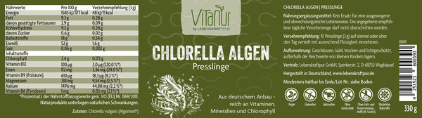 Chlorella Algen Presslinge