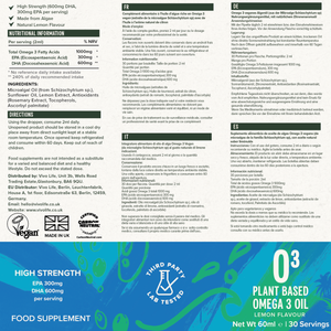 Vegane Omega-3-Tropfen (Zitrone)