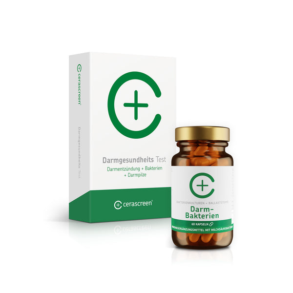 Darmgesundheits Testkit + Darmgesundheits Nahrungsergänzungsmittel