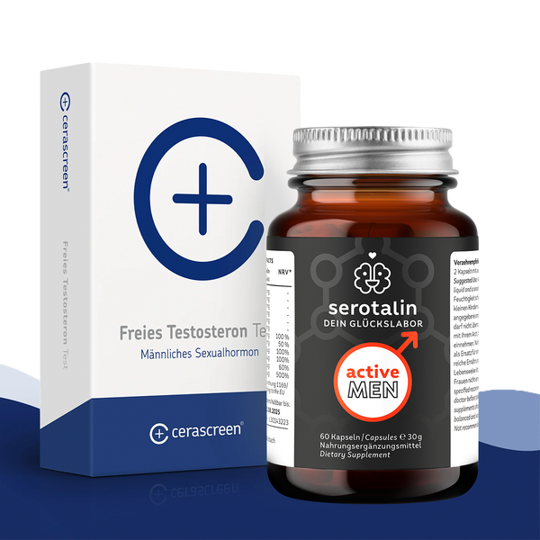 Testosteron-Vorsorgeset: Test + Active Men Kapseln