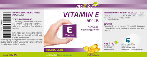 Vitamin E Softgelkapseln