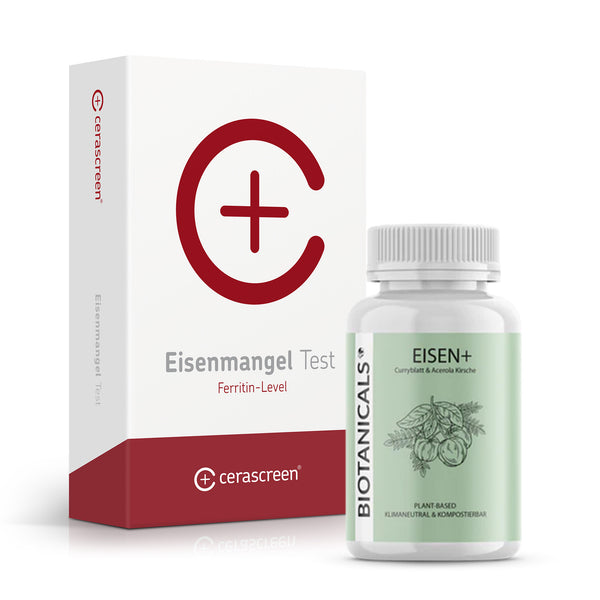 Eisen-Test von cerascreen, Eisen+ von Biotanicals