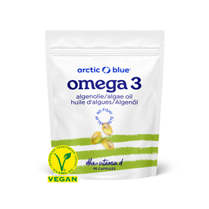 Veganes Omega-3 + Vitamin-D3-Kapseln