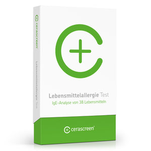 Verpackung des Lebensmittelallergie Tests von cerascreen