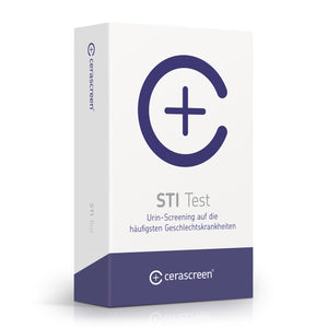 Verpackung des STI Tests von cerascreen